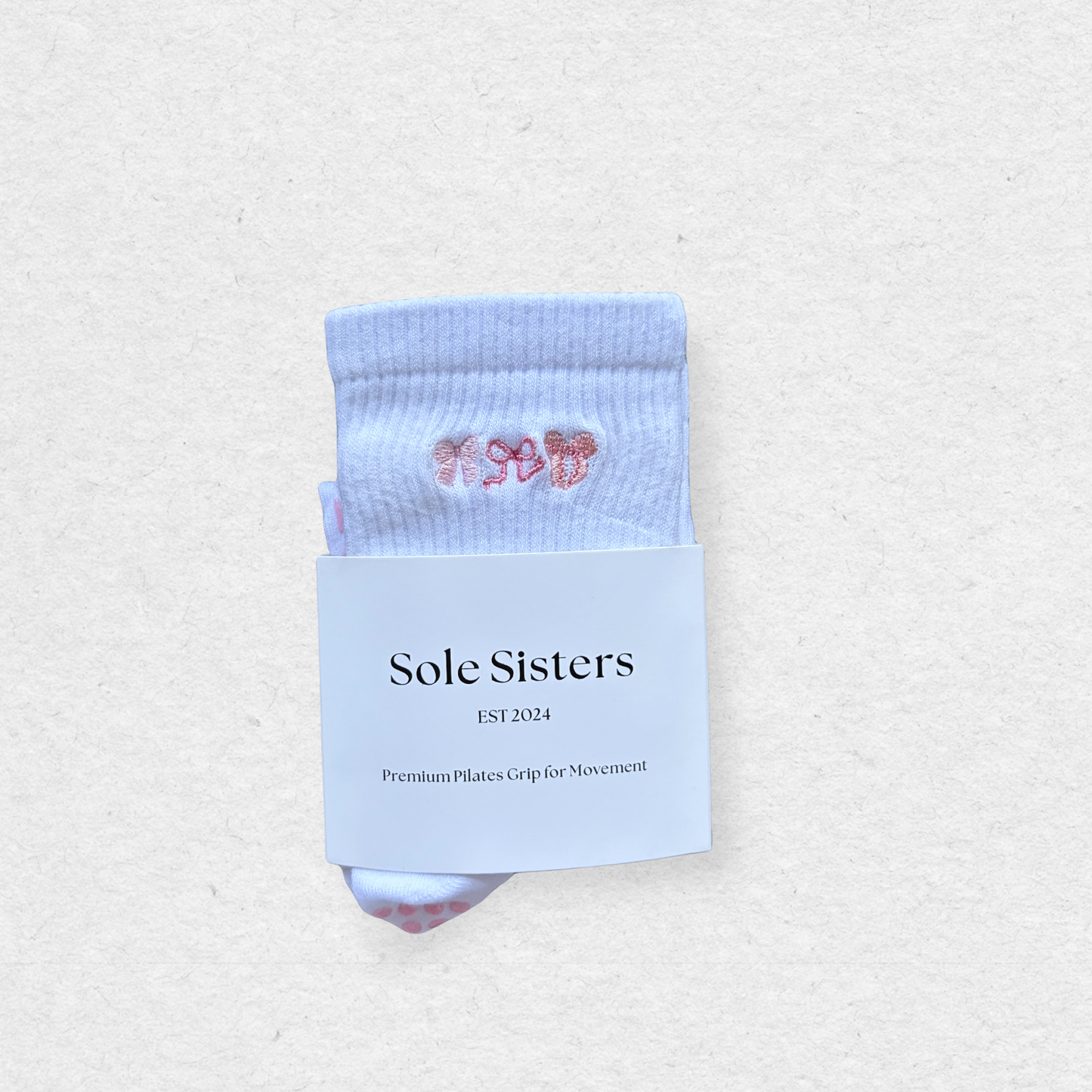 Bow Club | Pilates Grip Socks